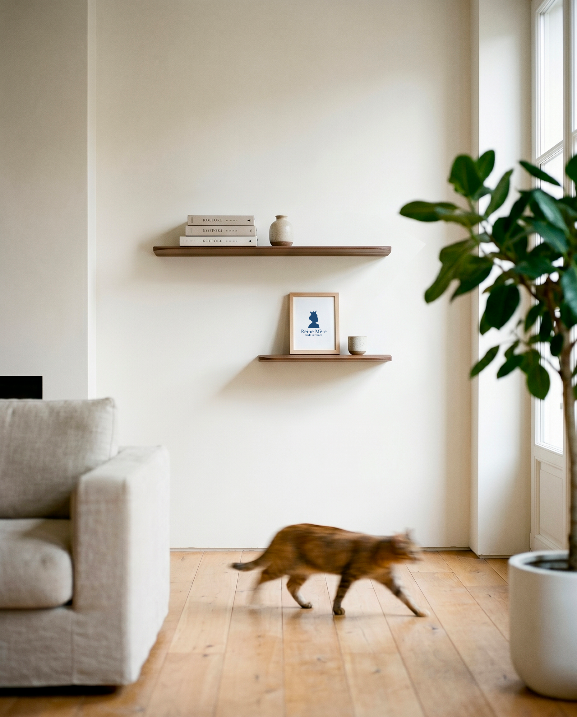 Sillon - Étagères en chêne naturel & teinté